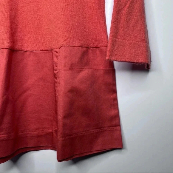 MOTH Anthropologie Breeze Point Orange Wool Blend Sweater Size Small - Picture 5 of 8